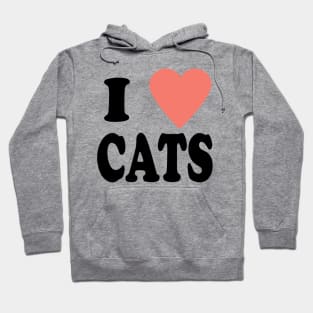 I love cats Hoodie